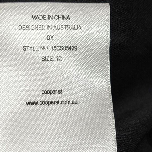 Cooper St Life of the Party Black Shift Dress Size 8 High Neck Pockets Retro - Picture 9 of 13